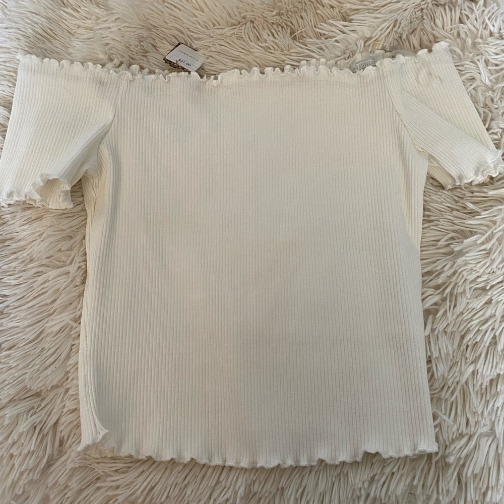 White Off The Shoulder Top